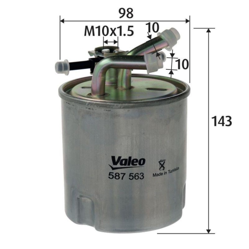 VALEO Kraftstofffilter 587563