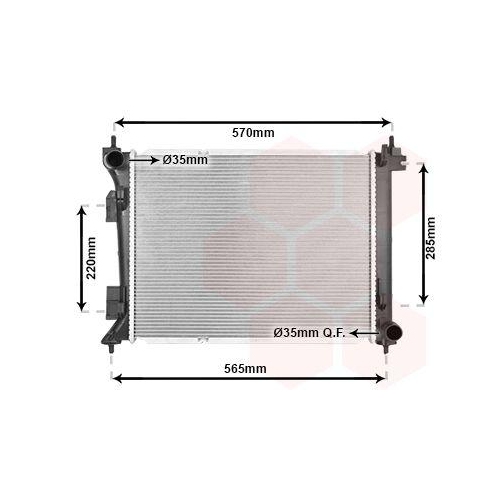 VAN WEZEL K&uuml;hler, Motork&uuml;hlung 82012739