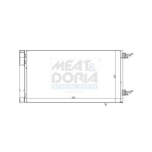 MEAT & DORIA Kondensator, Klimaanlage 991258