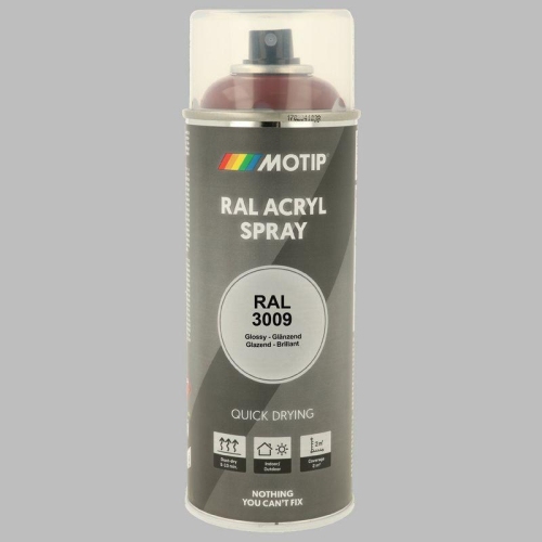 MOTIP Lack RAL 3009 oxidrot hochglanz 400 ml 07104