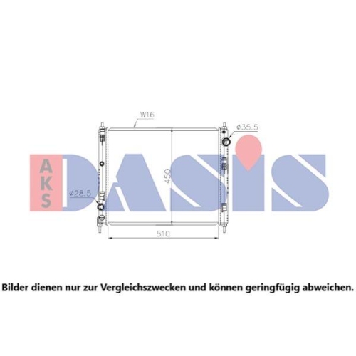 AKS DASIS K&uuml;hler, Motork&uuml;hlung 070193N