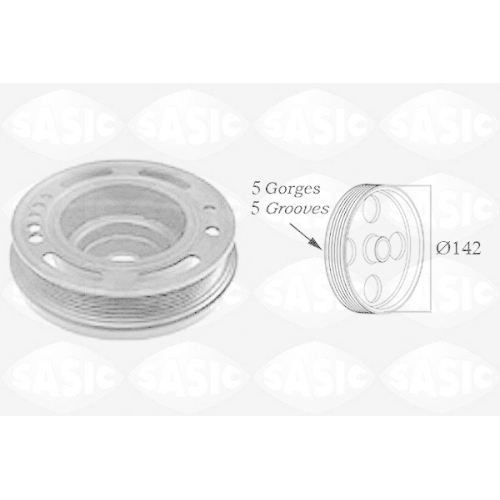 SASIC Riemenscheibe, Kurbelwelle 2156024
