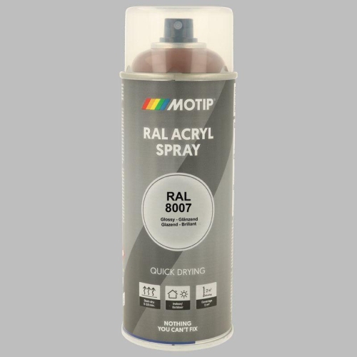 MOTIP Lack RAL 8007 rehbraun hochglanz 400 ml 07111