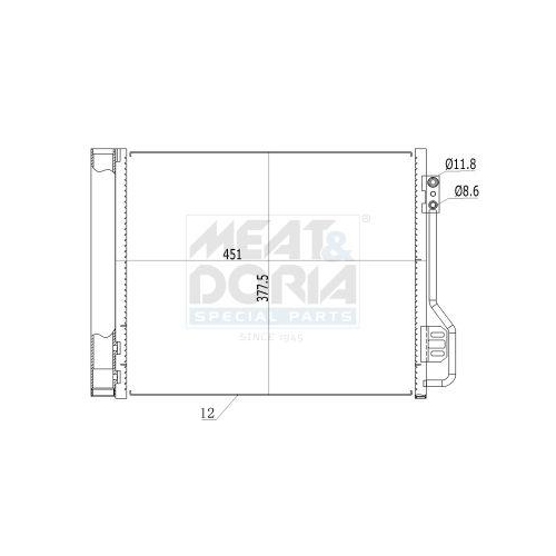 MEAT & DORIA Kondensator, Klimaanlage 991260