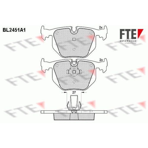 FTE Bremsbelagsatz, Scheibenbremse