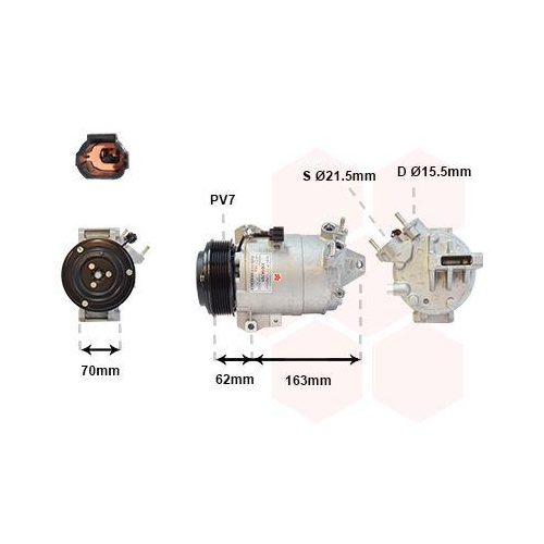 VAN WEZEL Kompressor, Klimaanlage 3301K701