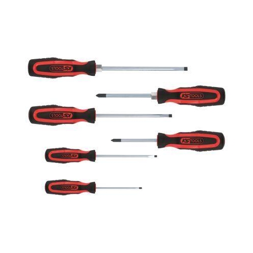 KS Tools ERGOTORQUE+ Schraubendreher-Satz, 6-tlg. PZ+Schlitz 159.0020