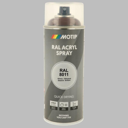 MOTIP Lack RAL 8011 nussbraun hochglanz 400 ml 07113