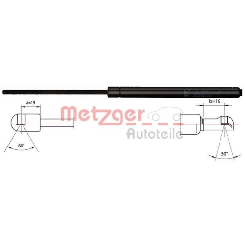 METZGER AUTOTEILE Gasfeder, Koffer-/Laderaum 2110418
