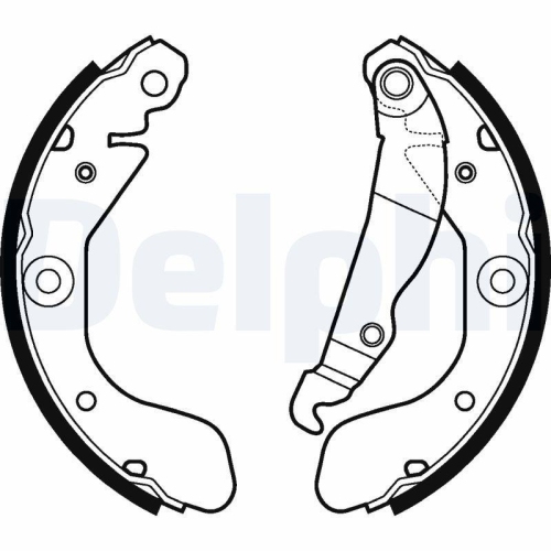 DELPHI Bremsbackensatz LS2114