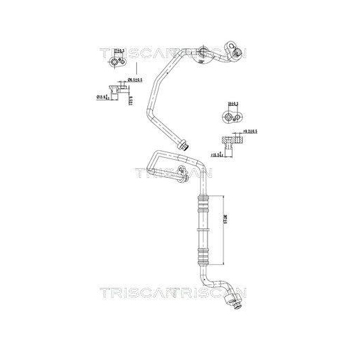 TRISCAN Hochdruck-/Niederdruckleitung, Klimaanlage 9010 29027