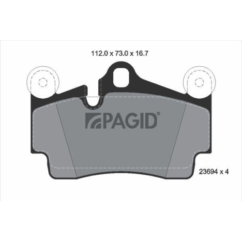 PAGID Bremsbelagsatz, Scheibenbremse T5150N