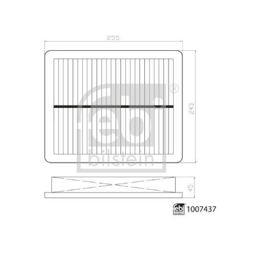FEBI BILSTEIN Luftfilter 1007437