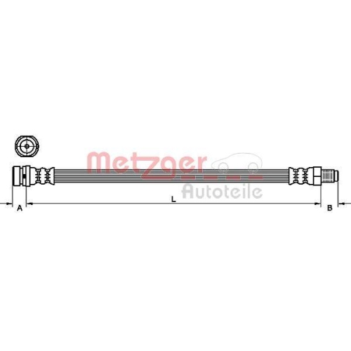 METZGER Bremsschlauch 4111036