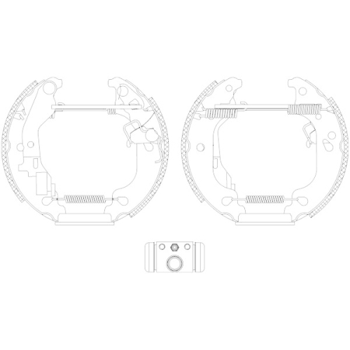 TEXTAR Bremsbackensatz Shoe Kit Pro