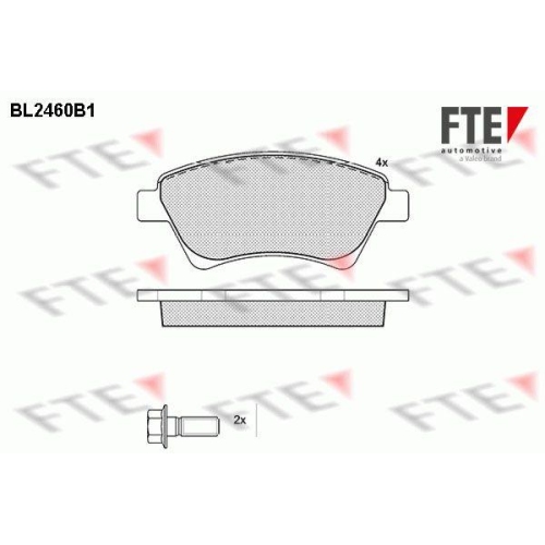 FTE Bremsbelagsatz, Scheibenbremse