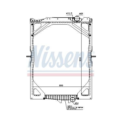 NISSENS K&uuml;hler, Motork&uuml;hlung 65463A
