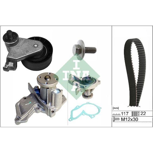 Schaeffler INA Wasserpumpe + Zahnriemensatz