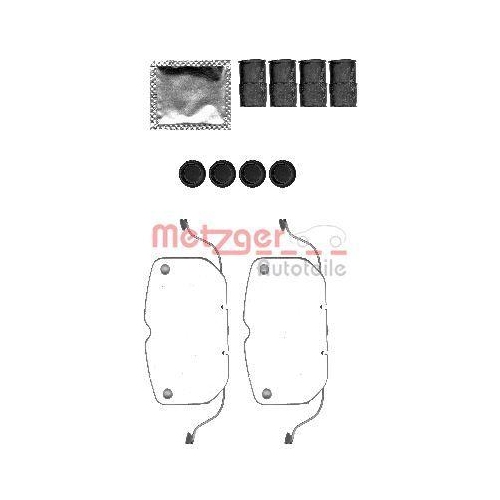 METZGER AUTOTEILE Zubeh&ouml;rsatz, Scheibenbremsbelag 109-1792