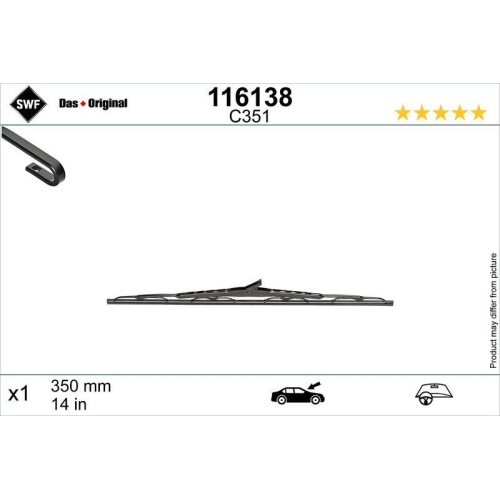 SWF Wischblatt DAS ORIGINAL SINGLE 116138