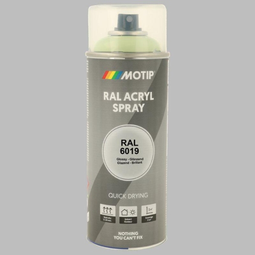 MOTIP Lack RAL 6019 weissgr&uuml;n hochglanz 400 ml 07129