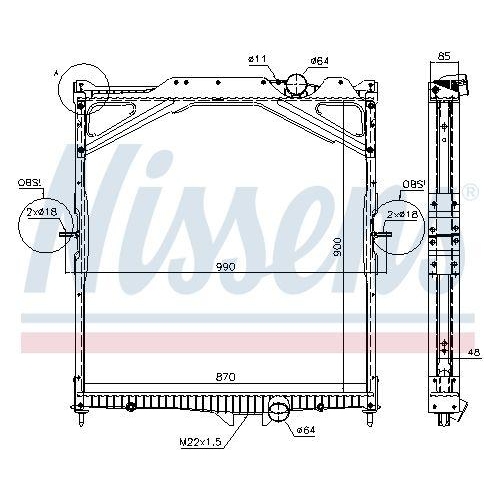 NISSENS K&uuml;hler, Motork&uuml;hlung 65467A