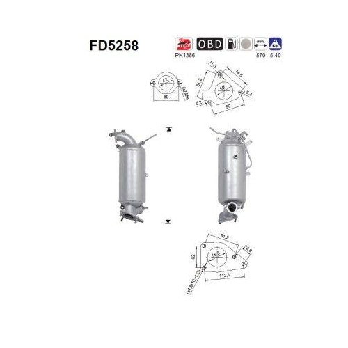 AS Ru&szlig;-/Partikelfilter, Abgasanlage