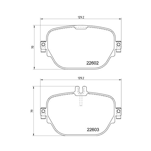 HELLA Bremsbelagsatz, Scheibenbremse 8DB 355 039-221