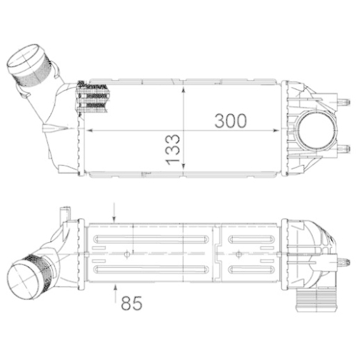 MAHLE Ladeluftk&uuml;hler BEHR CI 492 000S