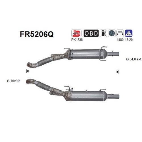 AS Ru&szlig;-/Partikelfilter, Abgasanlage