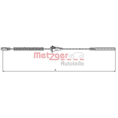 METZGER AUTOTEILE Seilzug, Feststellbremse 11.5754