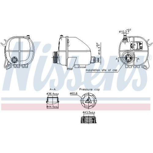 NISSENS Ausgleichsbeh&auml;lter, K&uuml;hlmittel ** FIRST FIT ** 996357