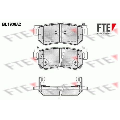 FTE Bremsbelagsatz, Scheibenbremse 9010520