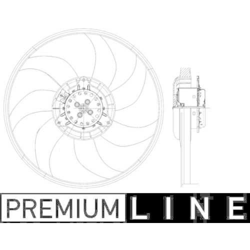 MAHLE L&uuml;fter, Motork&uuml;hlung BEHR *** PREMIUM LINE *** CFF 400 000P