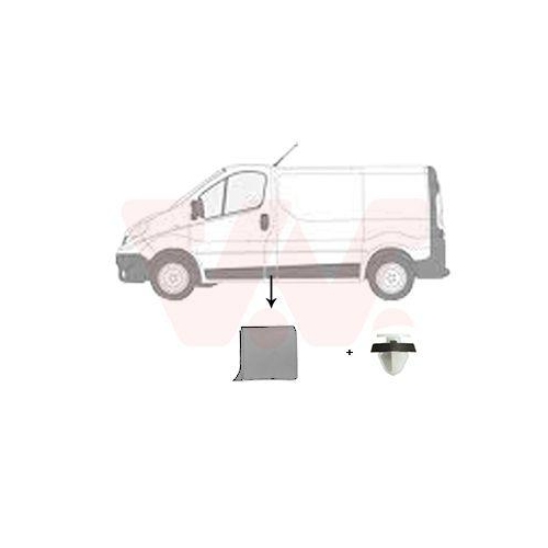 VAN WEZEL Zier-/Schutzleiste, Seitenwand ** Equipart ** 4396403