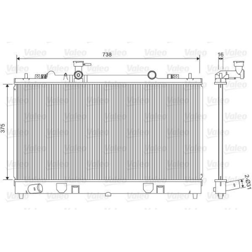 VALEO K&uuml;hler, Motork&uuml;hlung 734410