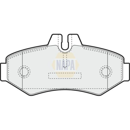 NAPA Bremsbelagsatz, Scheibenbremse NAPA NBP1366