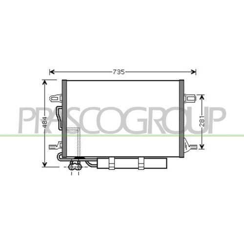 PRASCO Kondensator, Klimaanlage PrascoSelection ME039C001