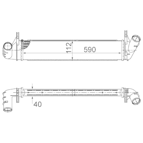 MAHLE Ladeluftk&uuml;hler BEHR CI 495 000S