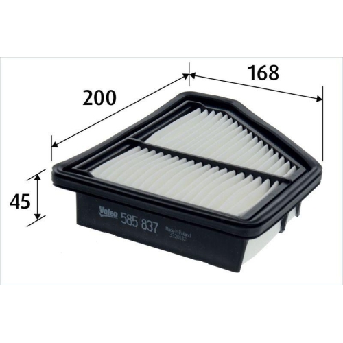 VALEO Luftfilter 585837