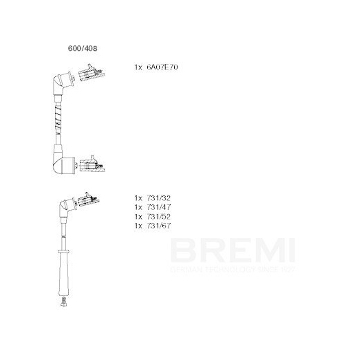 BREMI Z&uuml;ndleitungssatz 600/408