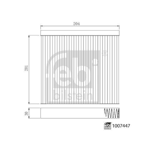 FEBI BILSTEIN Filter, Innenraumluft 1007447