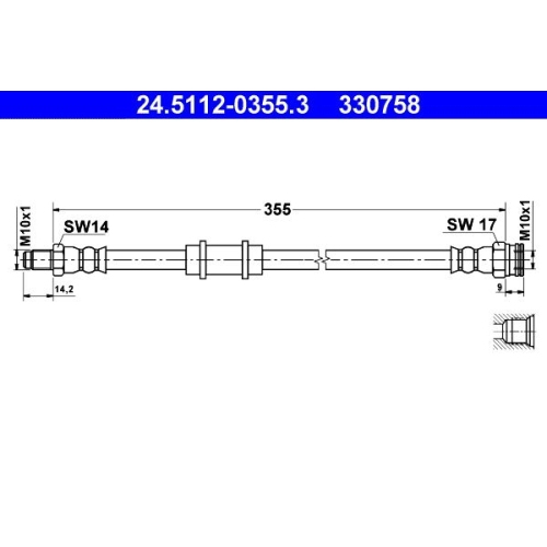 ATE Bremsschlauch 24.5112-0355.3
