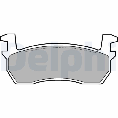DELPHI Bremsbelagsatz, Scheibenbremse LP259