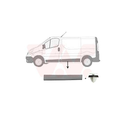 VAN WEZEL Zier-/Schutzleiste, Seitenwand ** Equipart ** 4396405