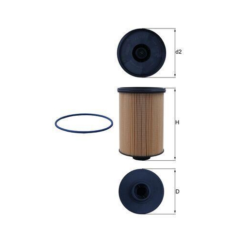 MAHLE Kraftstofffilter KX 659D