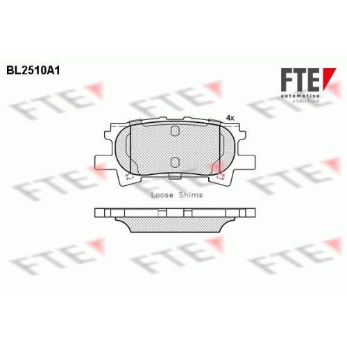 FTE Bremsbelagsatz, Scheibenbremse