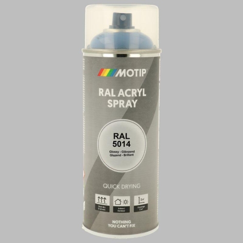 MOTIP Lack RAL 5014 taubenblau hochglanz 400 ml 07136