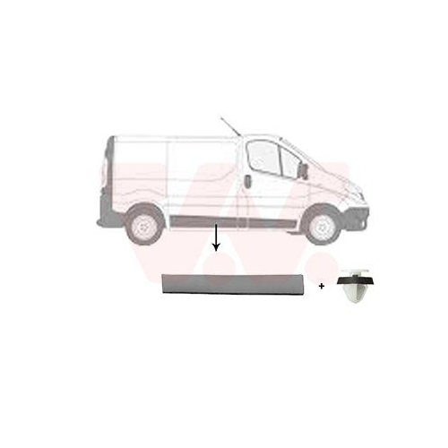 VAN WEZEL Zier-/Schutzleiste, Seitenwand ** Equipart ** 4396406