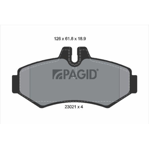 PAGID Bremsbelagsatz, Scheibenbremse T1170N